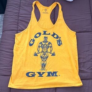 Men’s Gold's Gym Yellow Tank Top